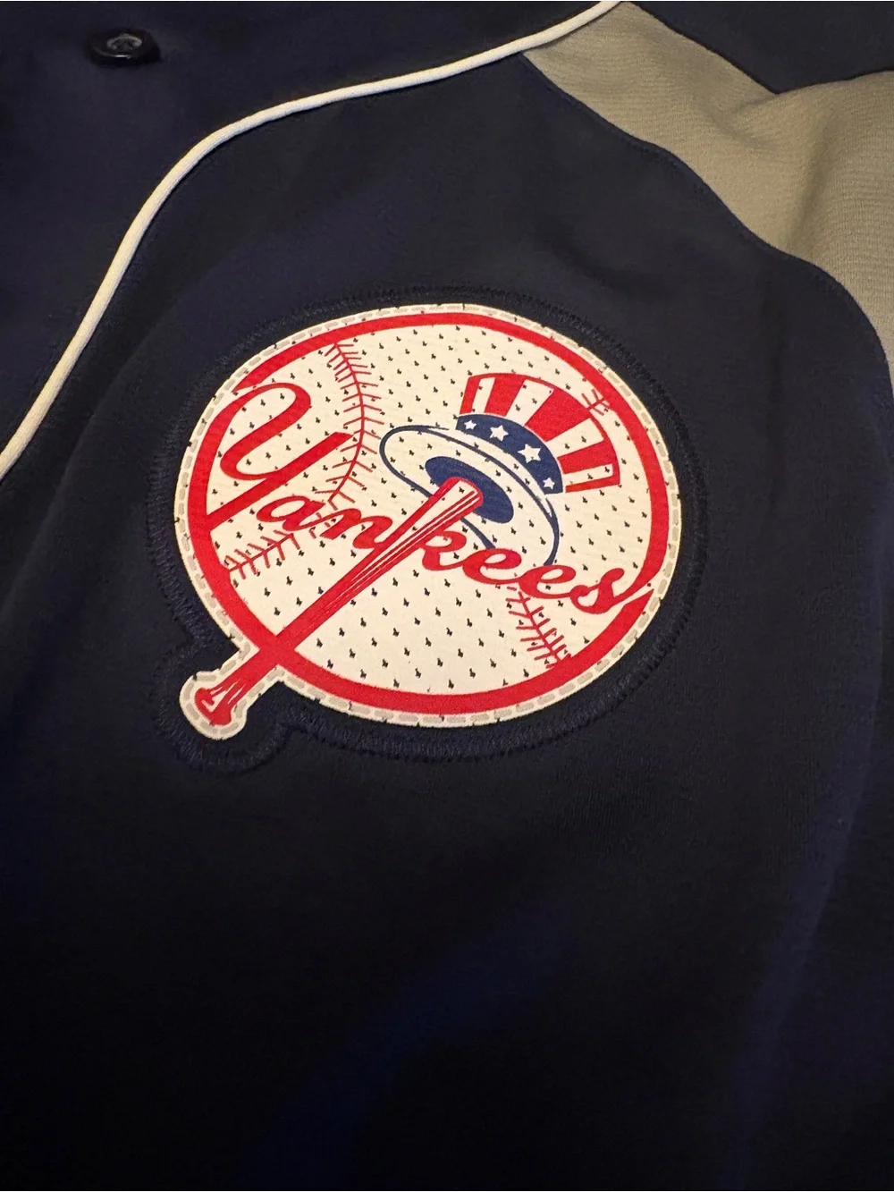 Majestic Yankees Baseball Jersey with White Piping